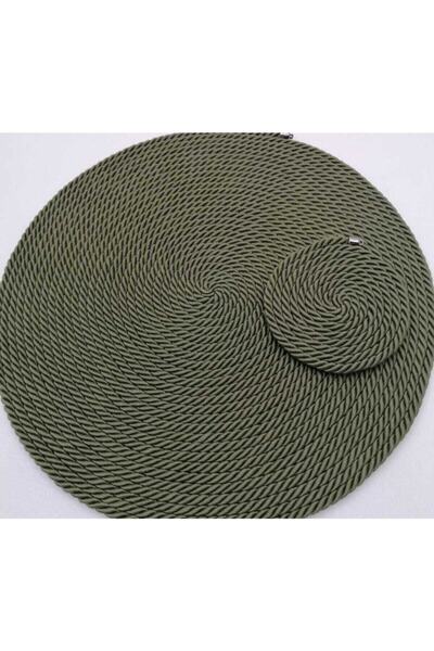 myistasyon "tarzınızı evinize yansıtın" طبق وقاعدة أكواب للخدمة الأمريكية باللون الأخضر الكاكي والعسكري مقاس 12 بوصة