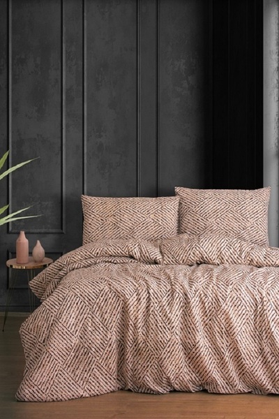 GENÇEV HOME COLLECTİONS مجموعة غطاء لحاف مزدوج من القماش