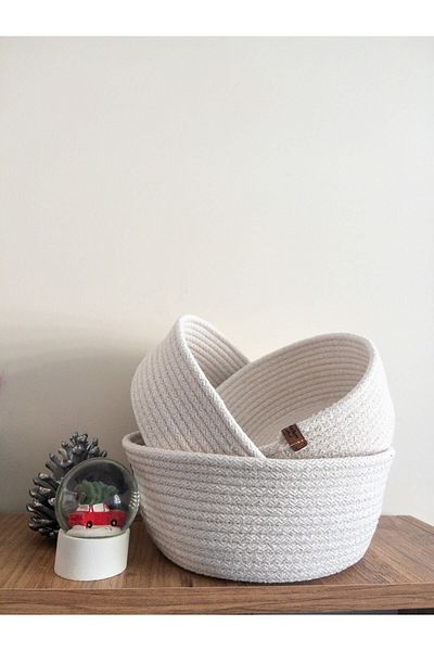 ACADEKOR Wicker Multi-Purpose Storage Box, Organizer, Multi-Purpose Organizer, Natural Wicker Basket.