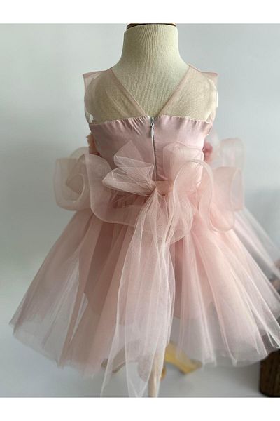 miaras baby Flower Patterned Evening Dress for 2-6 Years Old Girls
