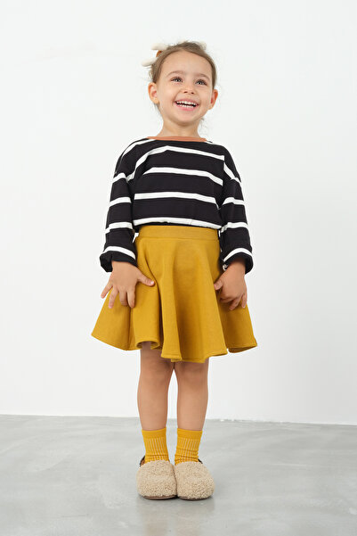 Mioma Kids Kloş Etek Hardal