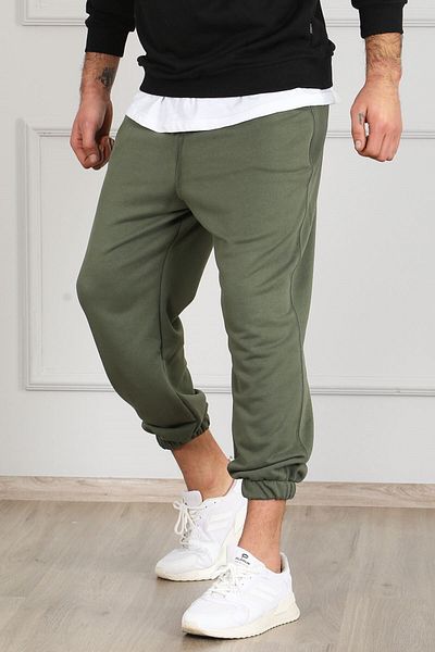 ruNadeS Men's Elastic Leg Cotton Warm Three Thread Comfortable Fit Sweatpants