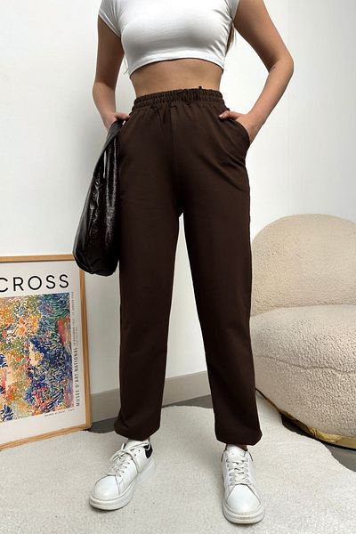 ruNadeS Women's Elastic Leg Winter Cotton Three-String Jogger Sweatpants