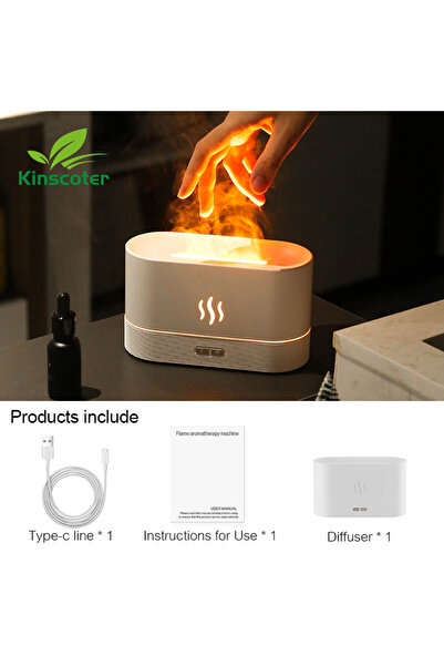 kinscoter 180ml White Kinscoter Aroma Diffuser Air Humidifier Ultrasonic Cool...