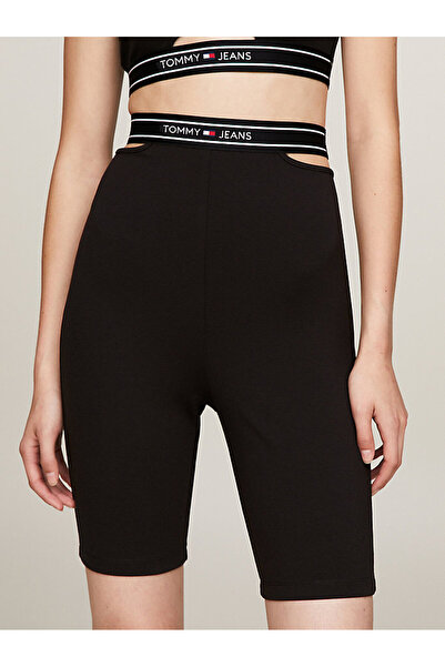 Tommy Hilfiger TOMMY JEANS KADIN LOGO TAPING CYCLE ŞORT TAYT