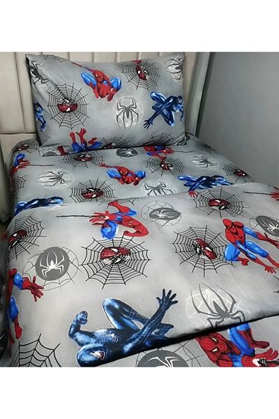 VODDİ Σετ Παπλωματοθήκη μονό μοτίβο Spiderman + Μαξιλαροθήκη με Κάλυμμα