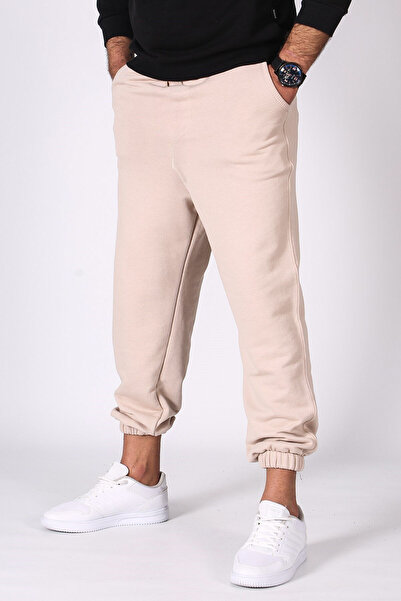 ruNadeS Ανδρικό ελαστικό πόδι, βαμβακερό, ζεστό, άνετο παντελόνι με τρεις κλωστές