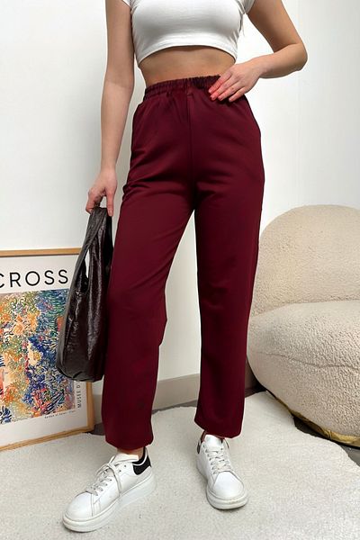 ruNadeS Women's Elastic Leg Winter Cotton Three-String Jogger Sweatpants
