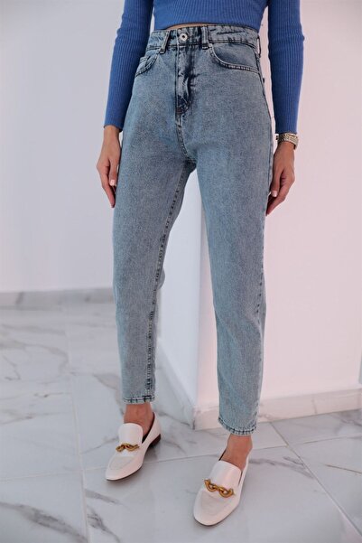 WODDİ ماتيلدا المرأة ليكرا الدينيم جان أمي السراويل