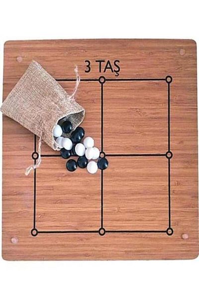 Hobi Eğitim Dünyası H.E.D. Nine and 3 Stone Game Set - Intelligence and Children's Game