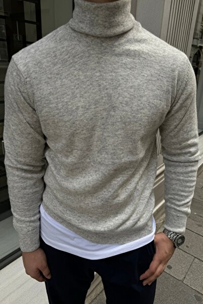 Livio Ferri Ανδρικό μάλλινο πουλόβερ με κανονική εφαρμογή Full Fisherman Turtleneck Πλεκτό πουλόβερ