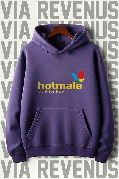 Vordevia Hotmale Kangaroo Pattern - Φούτερ με κουκούλα με φαρδιά εφαρμογή 3 νημάτων