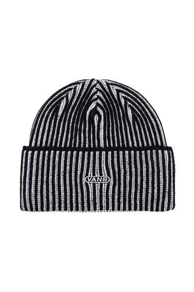 Vans Black and White Vans Nesbit Cuff Beanie