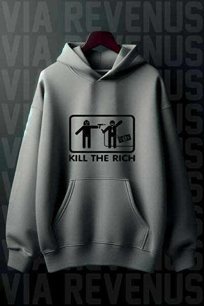 Vordevia Kill The Rich 3 Thread Wide Fit Klokanska Džepna K Sa kapuljačom Duk...