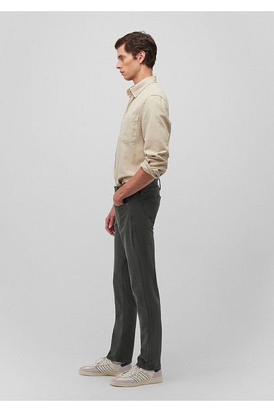 Mavi Jake Mossgrüne Comfort-Gabardine-Hose 0042285644