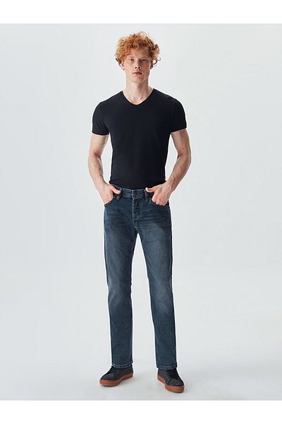 Ltb Pantaloni drepți din denim cu talie joasă Hollywood