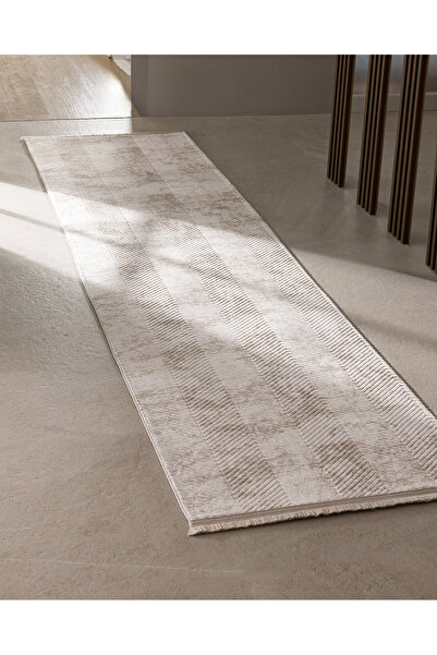 Madame Coco Eze Halı - Toprak - 80x300 Cm