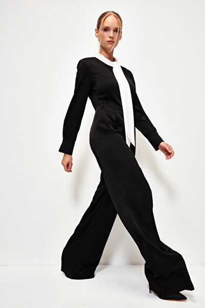 adL Mert Aslan Boyundan Bağlamalı Bol Paça Tulum