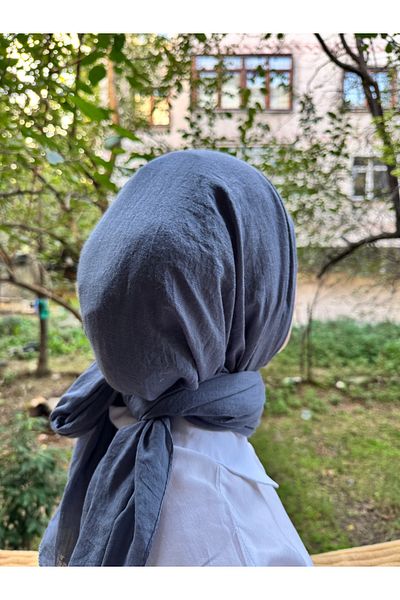 shalby Cotton Crash Shawl and Smoked Hijab