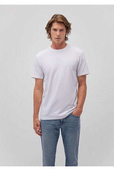 Mavi Weißes, tailliertes Stretch-T-Shirt - Taillierter Schnitt061747-620