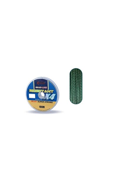 CAPTAIN Resistant Pe 4 Kat Ip Misina 100mt Yeşil 0,14mm