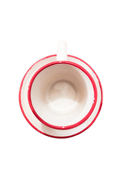 Ganita home Kahve Fincanı Renkli Mercan Marin 2 Parça 100 CC Double Boy