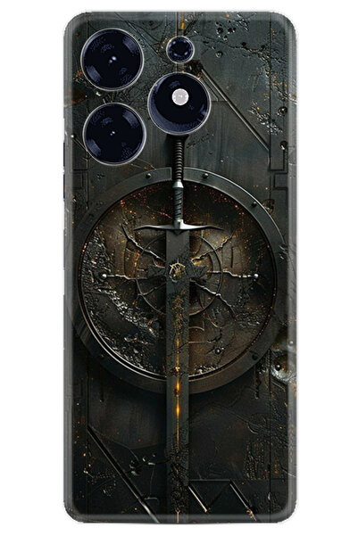 TECNO Spark 10 Pro Kılıf Boutique Baskılı Resimli Sword Pcode -051