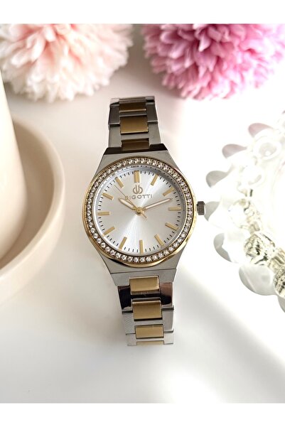 Bigotti Gold Gümüş Renk Kadın Kol Saati