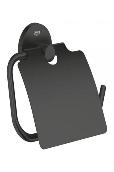 Grohe Essentials Matte Black Toilet Paper Holder