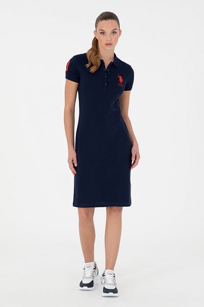 U.S. Polo Assn. Rochie tricotată de damă bleumarin 50280064 -VR033