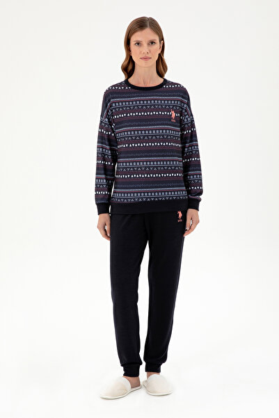 U.S. Polo Assn. Kadın Lacivert Pijama Takımı 50303403-VR033