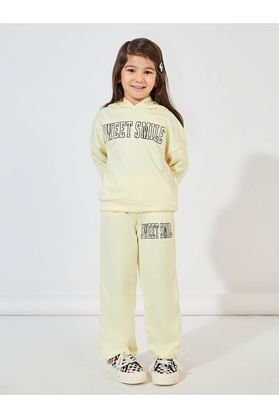 Styli Slogan Print Dropped Shoulder Hooded & Jogger Set