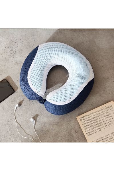 Home Box Lavish Memory Foam Neck Pillow with Cooling Gel