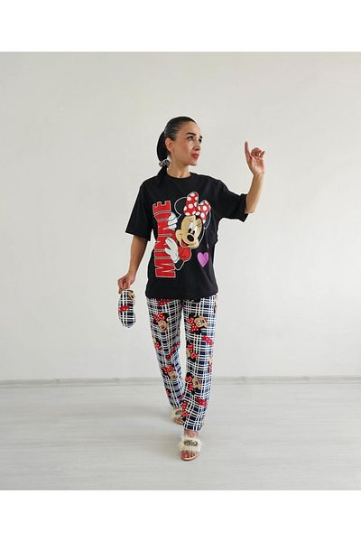 6 butik altı üstü butik Set pijamale în carouri Mickey