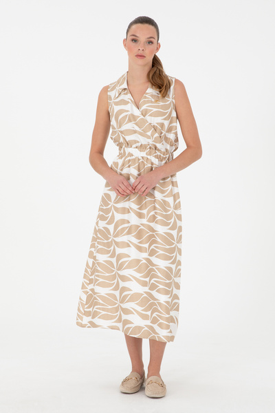 U.S. Polo Assn. Women's Khaki Woven Dress 50289476 -Vr027