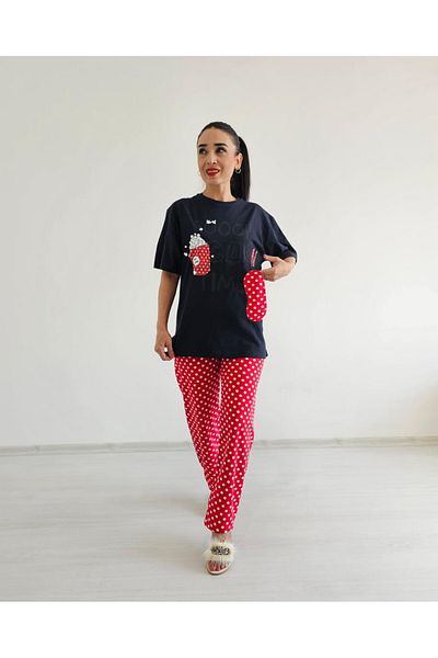 6 butik altı üstü butik Set de pijamale cu imprimeu Pop Corn