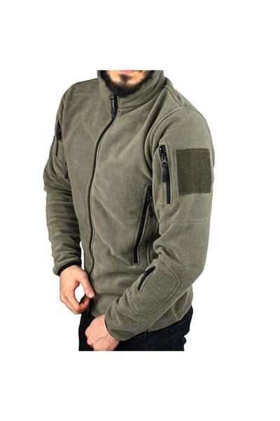 Astüm Askeri Malzeme Ανδρικό παλτό από χακί 6 τσέπες Military Tactical Fleece
