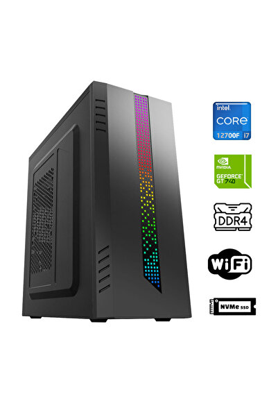 XASER Xsr914 i7 12700F 16GB Ram 512GB M.2 NVMe SSD 4GB GT740 Masaüstü Ofis Bi...