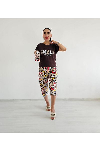 6 butik altı üstü butik Σετ Πιτζάμες Capri Smile