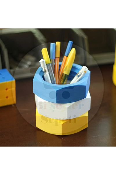 Bi'şeyler Sepeti Pen Holder Organizer - Nut Design