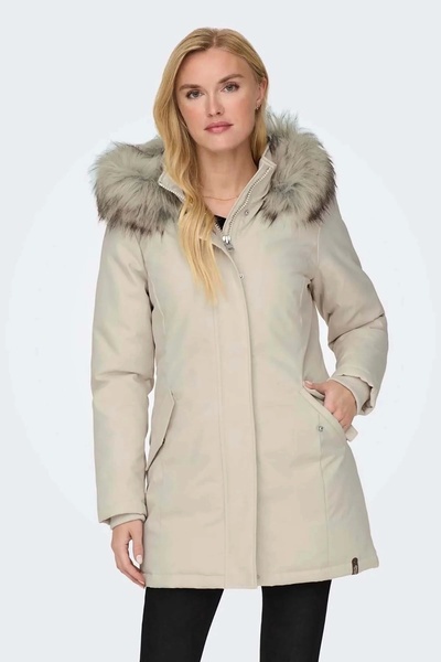 ONLY 15300633 Γυναικείο Παλτό - Μπεζ