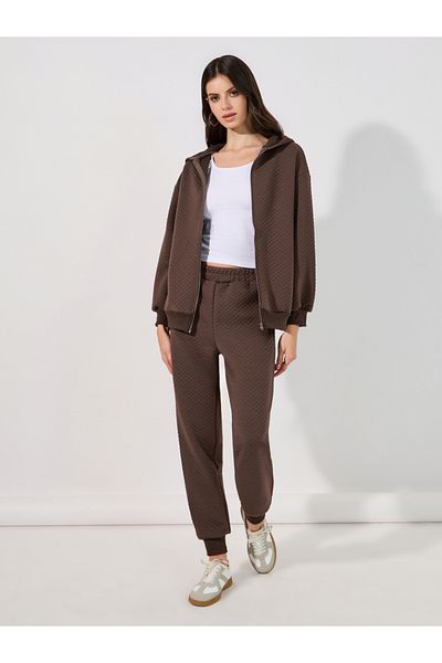 Styli Quilted Knit Hooded Jacket & Jogger Co-Ords
