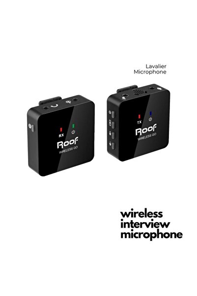 ROOF WIRELESS GO 1 INTERVIEW MİKROFON Tek kişilik Kablosuz Yaka Mikrofonu