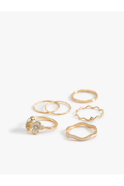 Koton Set of 6 Steel Mixed Rings