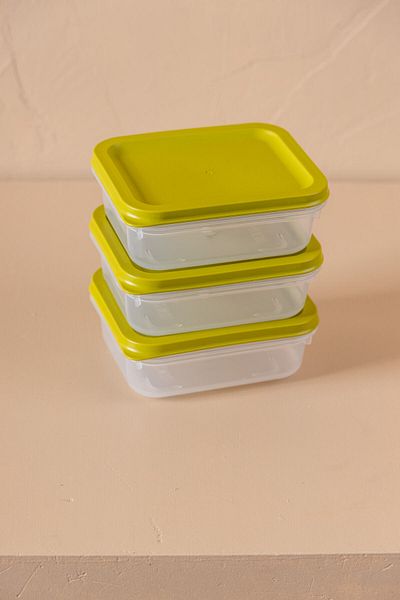 FH finehome Buzzy 3-Piece Refrigerator & Freezer Storage Container 500ml