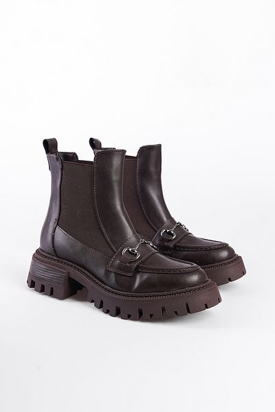 Capone Outfitters Γυναικείες μπότες Trak Sole με Μεταλλικά Αξεσουάρ - Ελαστική σχεδίαση
