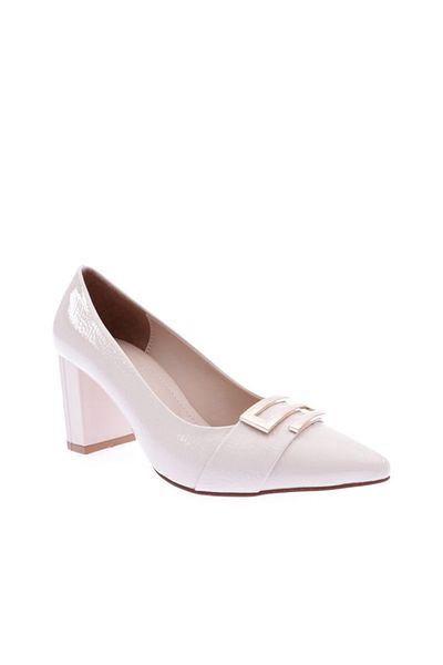 DGN Women's Classic Heeled Shoes Skin Wrinkled Patent Leather 312621