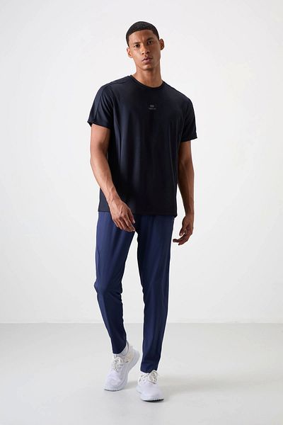 TOMMY LIFE Pantaloni de trening pentru bărbați, subțiri, moale, din poliester indigo - 82119