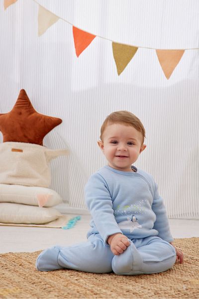 Miny Center Baby Boy Sleeping Bag Blue