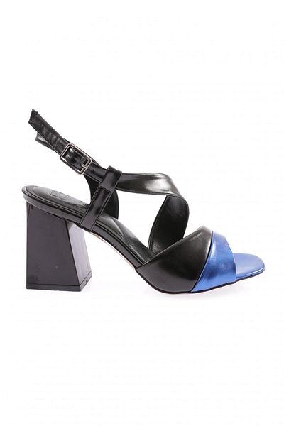 DGN 888-23y Sandale cu toc cu bretele încrucișate pentru femei